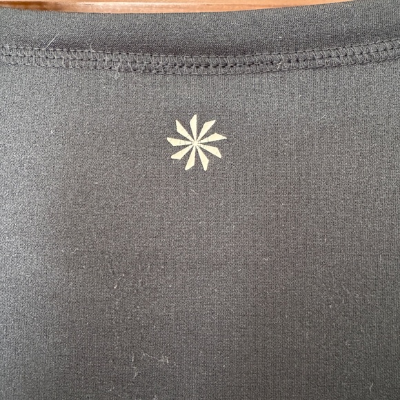 Athleta Black Sleeveless Tunic Dress Fleece Lined, Black, MP - Picture 6 of 8